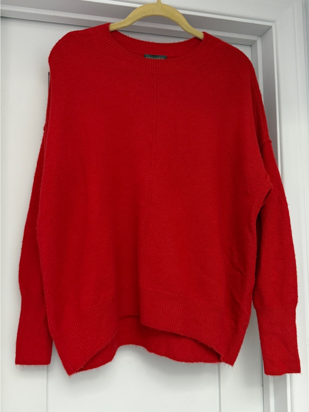 Vince Camuto Bright Red Crewneck Sweater